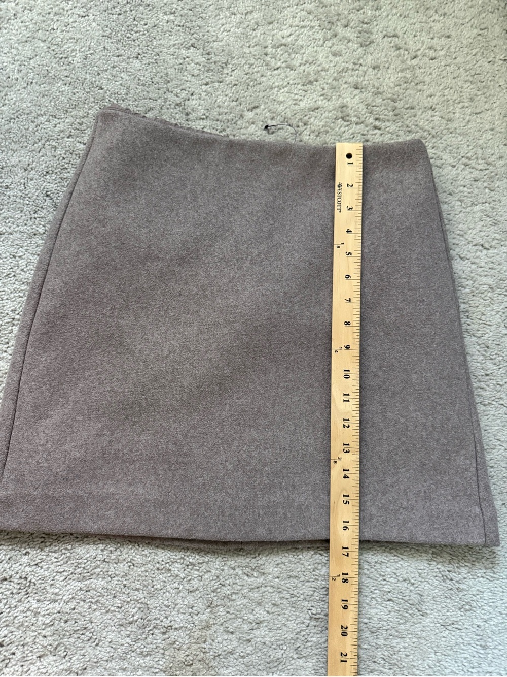 Loft A-Line Skirt in Taupe